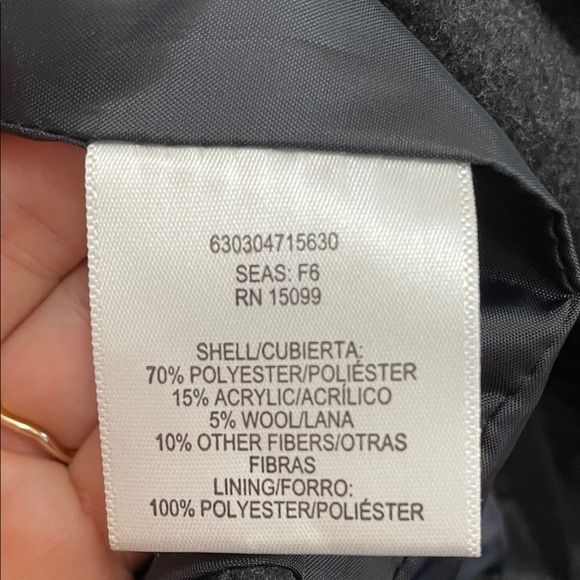 BONGO Charcoal Double-Breasted Pea Coat - Picture 6 of 7